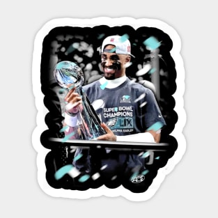 Jalen Hurts Trophy Sticker